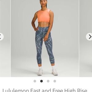 lululemon fast and free high rise right